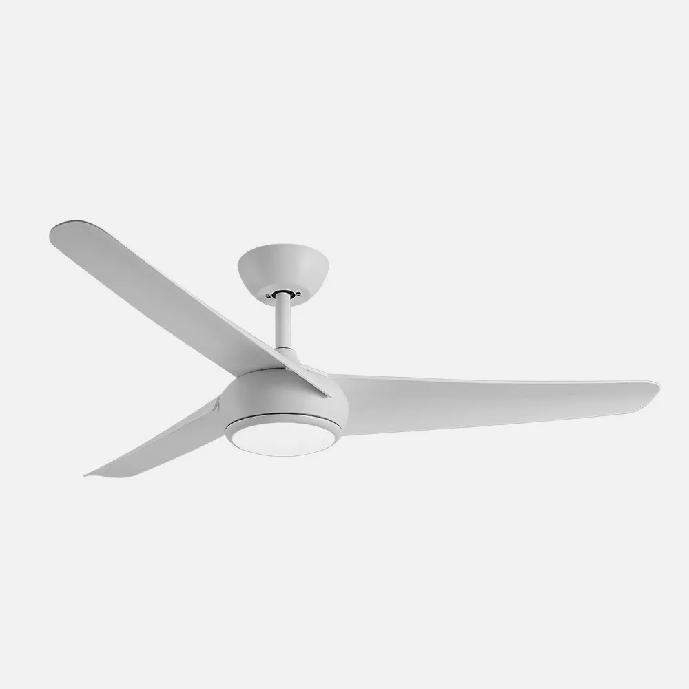 Ventilador Dc Patras 24w Blanco 3 Aspas 6 Velocidades 3 Colores 131,2d 2424lm C/remoto, Memoria Y Temporizador