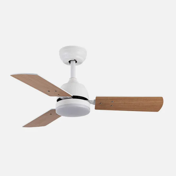 Ventilad Dc Portico 20w Blanco 3aspas Blanco/haya 6vel. 3000k,4000k,6500k 2350lm Remoto, Memoria, Temporizador 91,4d