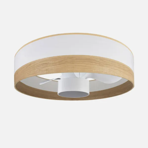 Fan Dc 24w Olga White/mad.Clear-white 3 Sails 6 Vel. 2390lm 3 Colours, Remote,memory,timer 70d