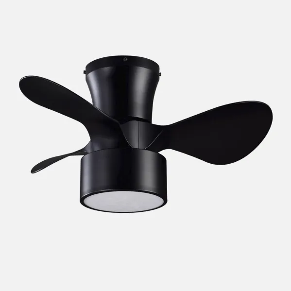 Fan DC 24w Kos Black 3 Blades 60d 6-Speed 2390lm 3000-4500-6000k W/Remote, Memory And Timer