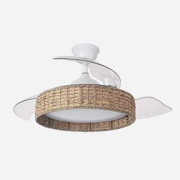 Ventilador Dc Canario 59w Blanco/natural 3asp.107d 6980lm 3000-4500-6500k Reg.intensidad+remoto+memoria+temporizador