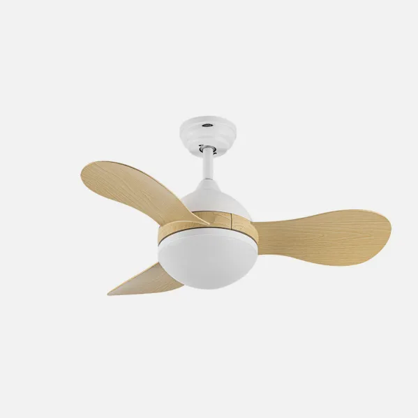 Ventilador Dc Solido 24w Blanco 3aspas Haya 91d 2640lm 3000-4000-6500k Remoto+memoria+temporizador