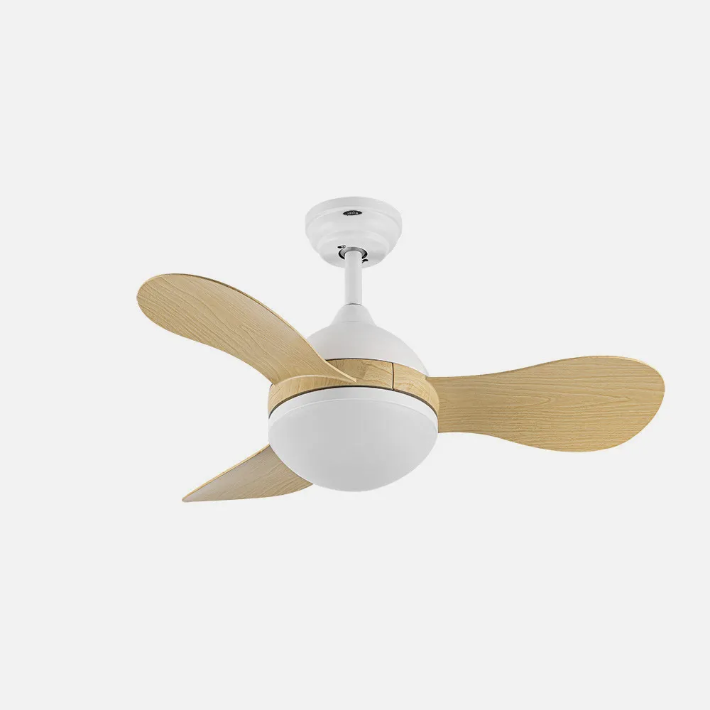 Ventilador Dc Solido 24w Blanco 3aspas Haya 91d 2640lm 3000-4000-6500k Remoto+memoria+temporizador
