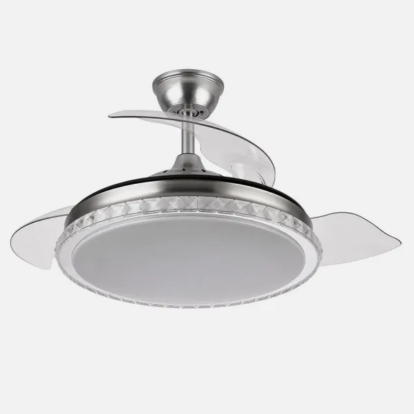 Biliku 72w 6117lm Níquel 4asp.desp.108d 3000-4000-6000k Comando Remoto, Memória  Ventilador Temporizador