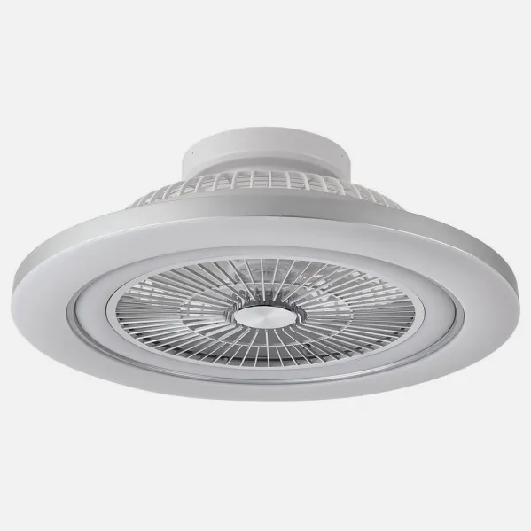 Fan 72w Dc Mato Nickel 5Blades Transp. 22x58x58cm 6 Vel. 3 Colours C/remote,memory,temporiz And Reg.Intensity 6120lm