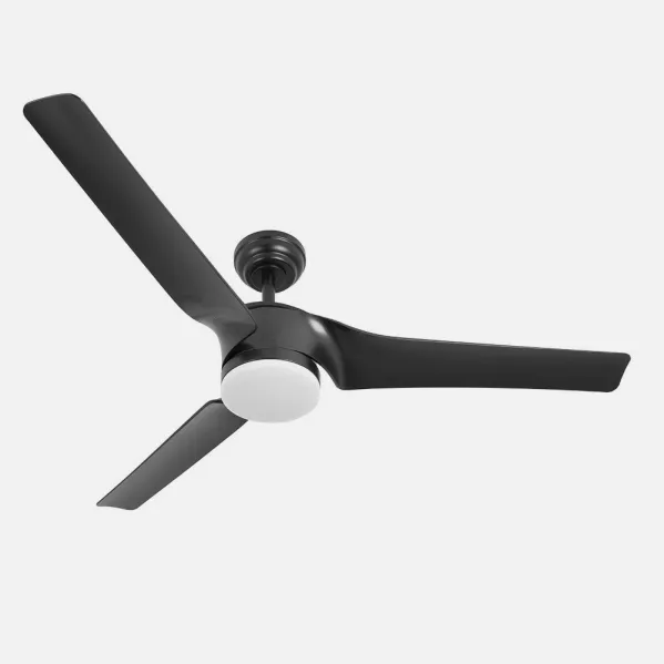 Ventilador Dc Montijo 24w Negro 3aspas 6vel 132d 2424 Lm 3000-4000-6500k Remoto+regulador Intensidad+temporizador+memoria