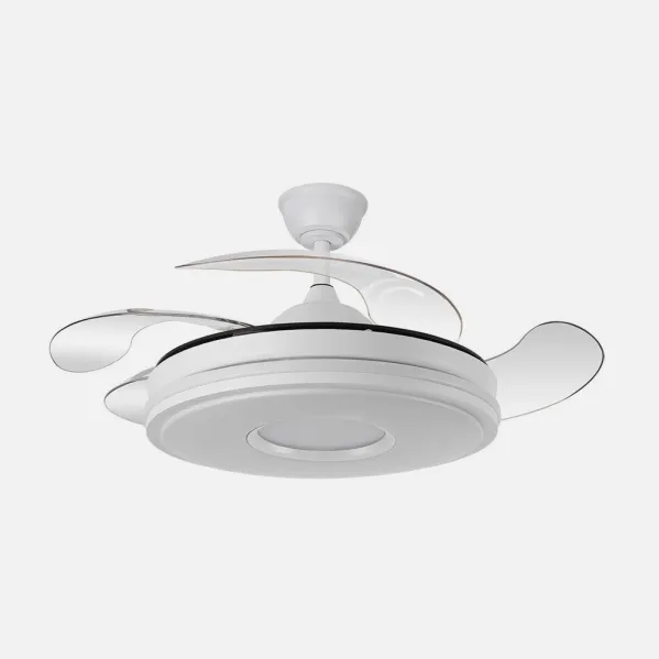 Fan Dc Dani 59w 6980lm White 4sails 6speeds 106d 3000-4200-6500k Remote+Reg.Intensity+memory+timer 24