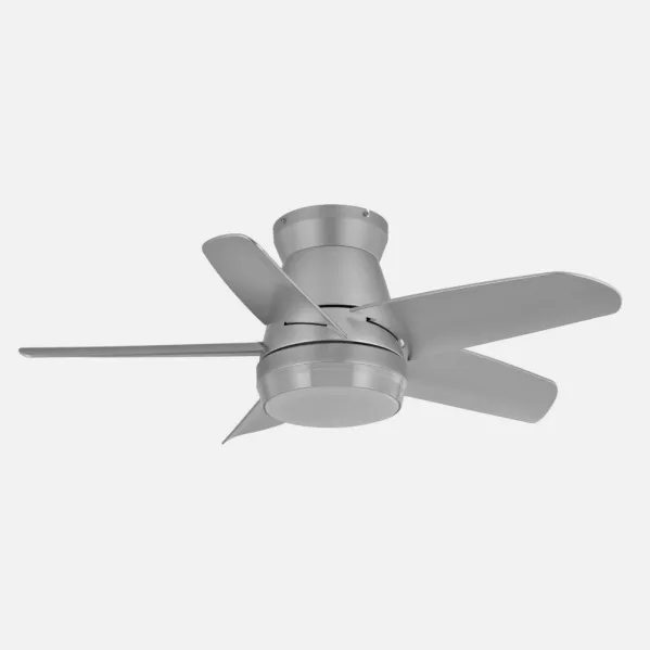 Fan Dc Neutron 24w 2400lm Silver 5 Sails 91d  3000k,4500k,6000k, Remote+timer+memory