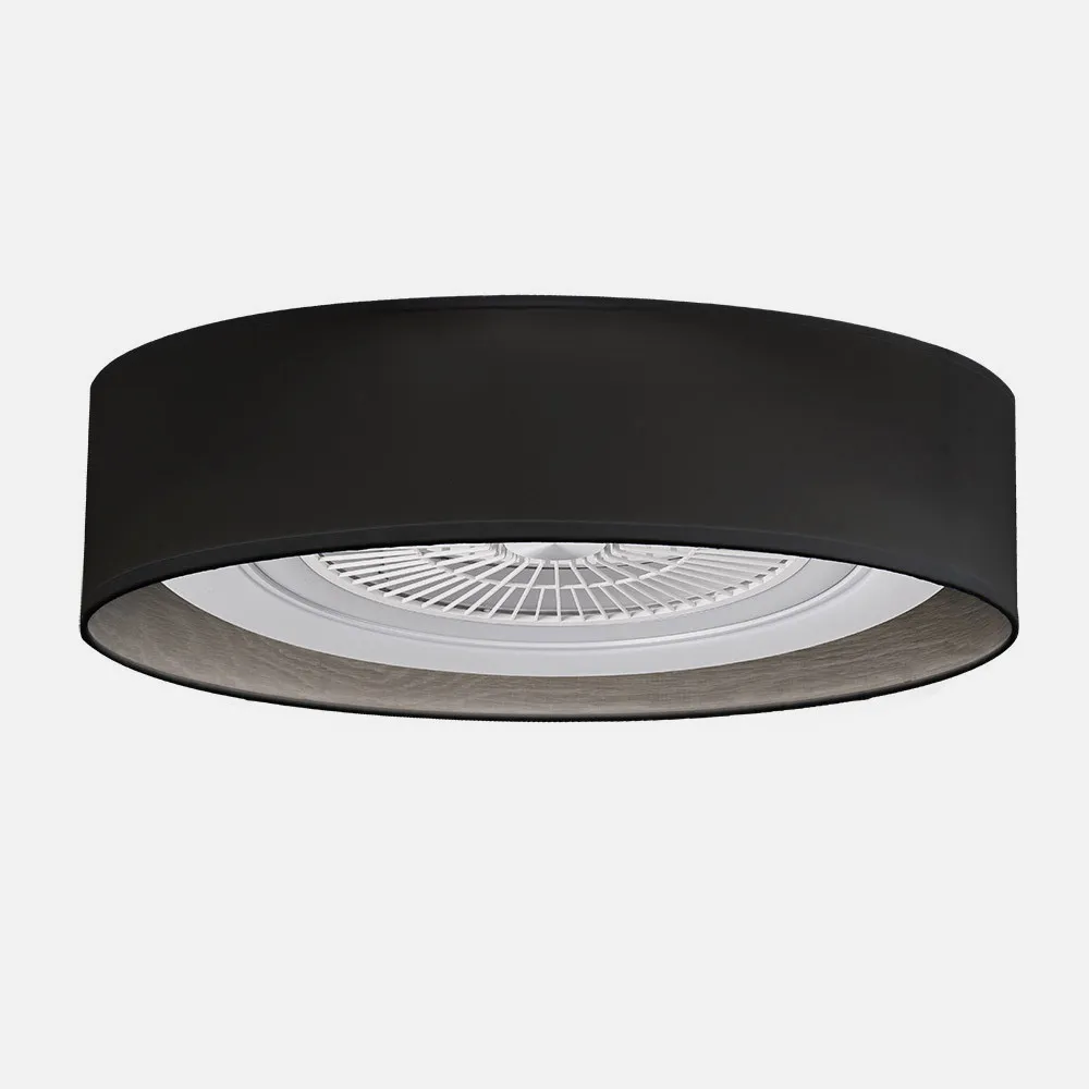 Ventilador Tania 72w Negro/madera Gris 6120lm 5 Aspas 3col Remoto,memoria,reg.Intensidad,temporizador 25x60x60 Cm