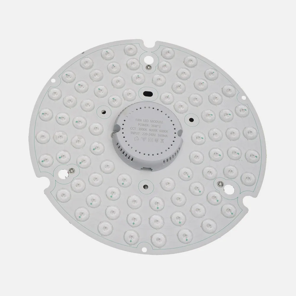 Kit Led Ventilador Dc Hayate(grande) Y Datoo 48w 4080lm 3000-4000-6000k
