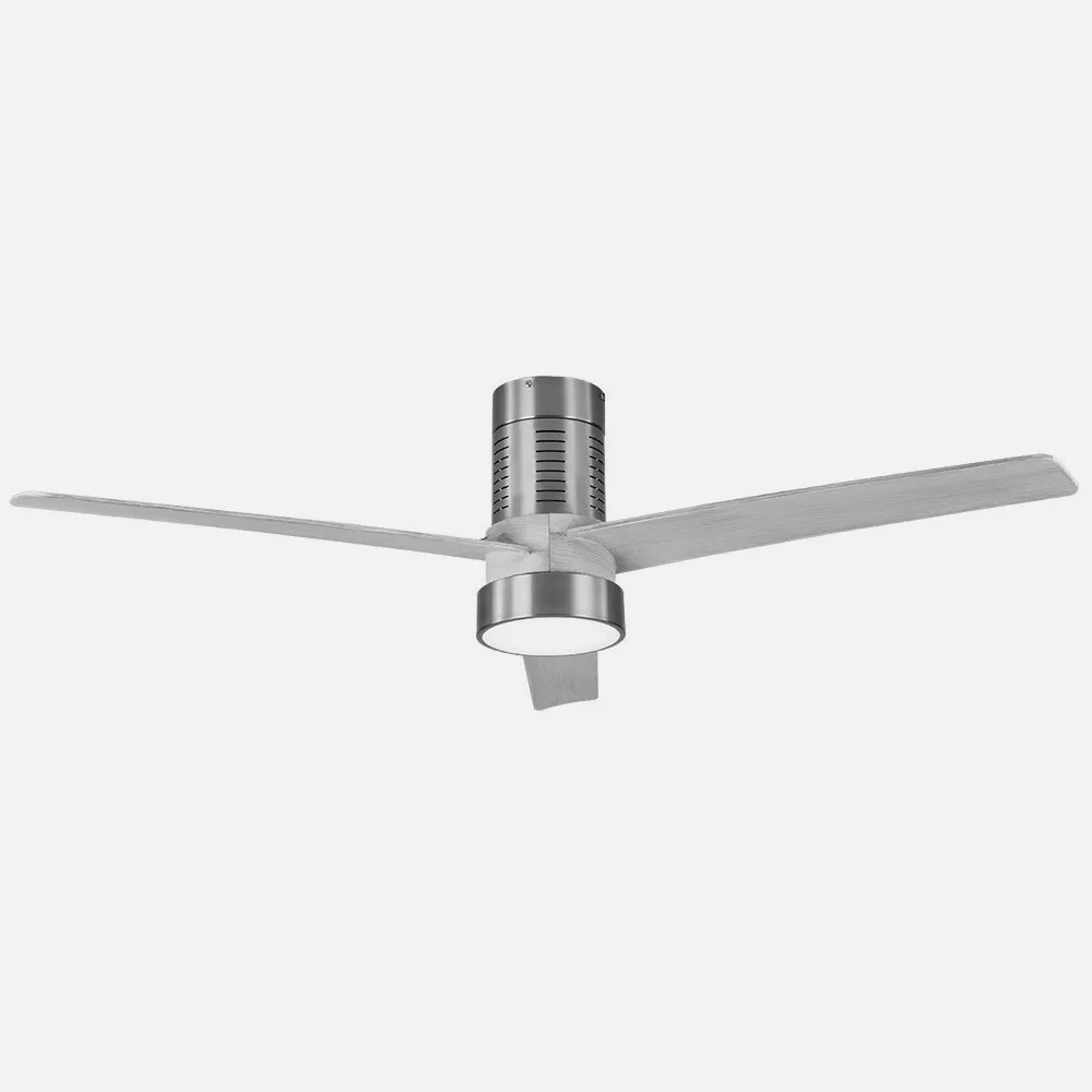 Ventilador Dc Teo 24w 2950lm Niquel 3Asp Gris 32x139d 3000-4000-6000k C/remoto, Memoria Y Temporizador