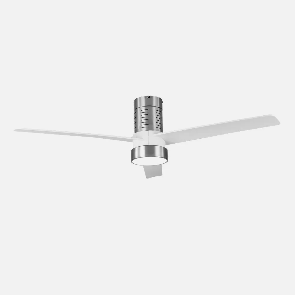 Ventilador Dc Teo 24w 2950lm Niquel 3Asp Blancas 32x139d 3000-4000-6000k C/remoto, Memoria Y Temporizador