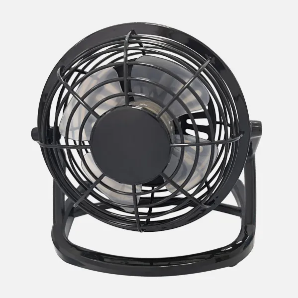 Mini Mesa Fan Tango 2,5w 5v Preto 14,5x14,5x10 Cm Fonte de alimentação ajustável via porta USB