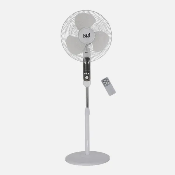 Ventilador De Pie Calma Bl.3 Vel.45w.3 Aspas  43 D C/ Remoto.temporizador 0,5h-7,5h