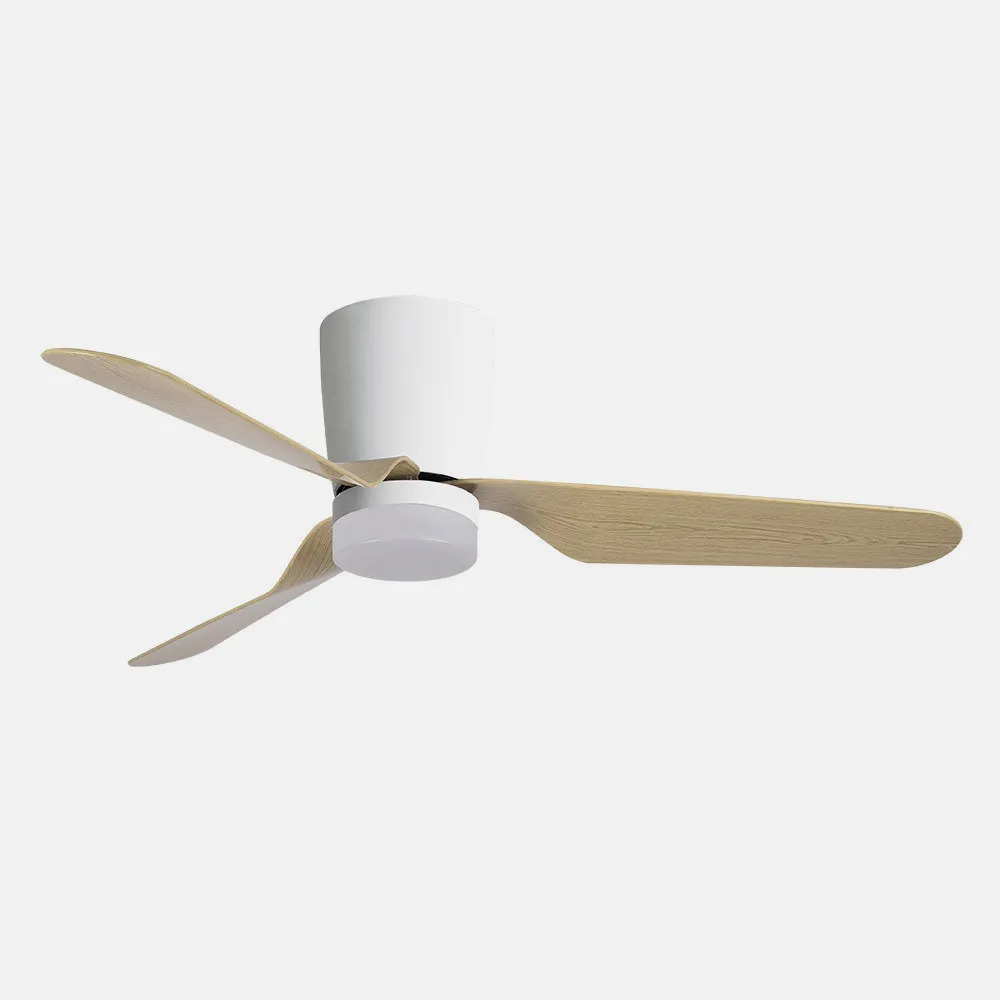 Ventilador 18w Dc Kochi Blanco 3 Aspas Haya 6 Vel 3000-4000-6000k Remoto+temporizador 132 D 2025
