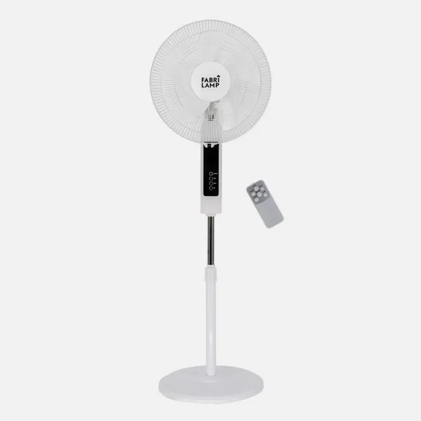 Ventilador De Pie Cacimbo Bl.3 Vel.45w.5 Aspas 43 D.  C/ Remoto.temporizador 0,5h-7,5h