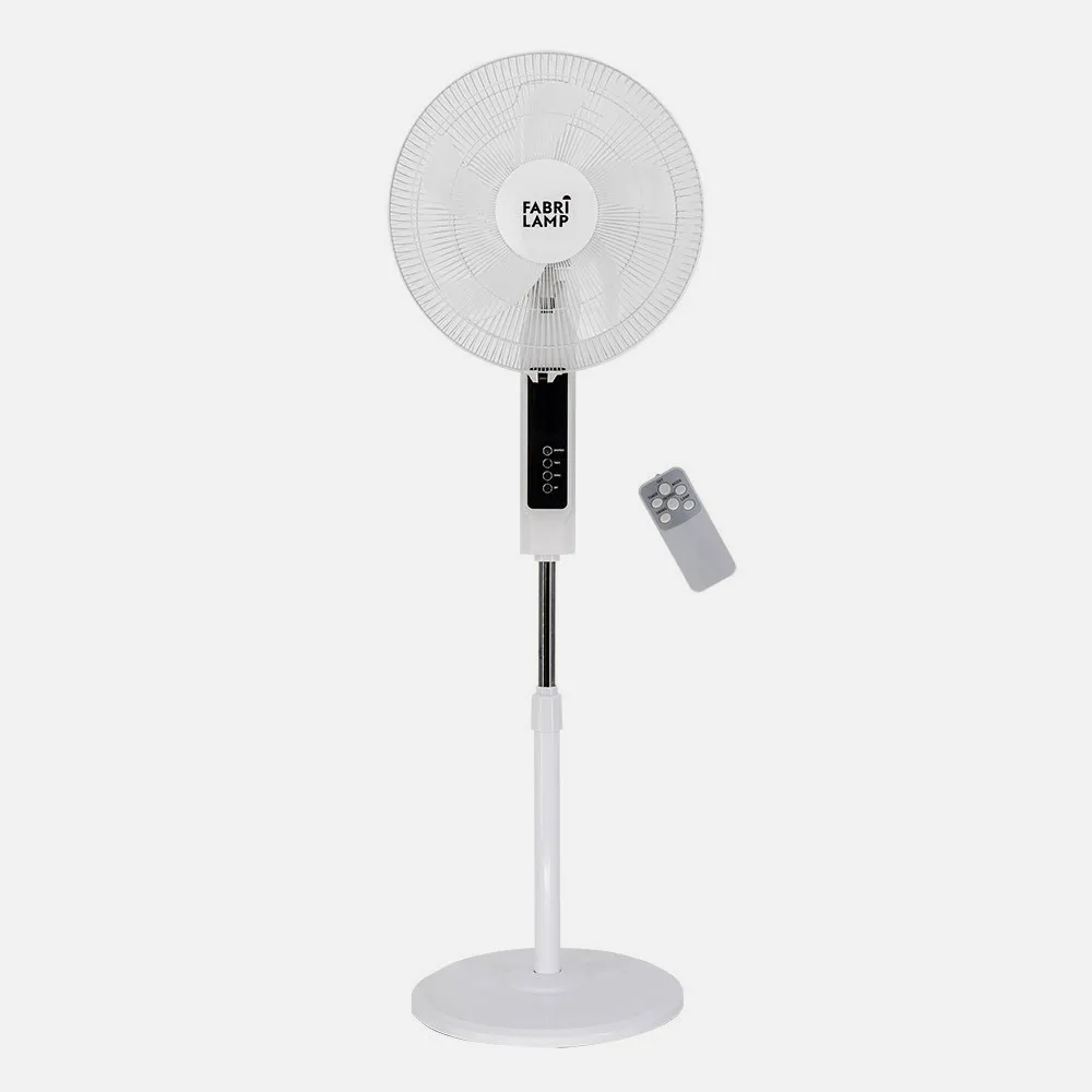 Ventilador De Pie Cacimbo Bl.3 Vel.45w.5 Aspas 43 D.  C/ Remoto.temporizador 0,5h-7,5h
