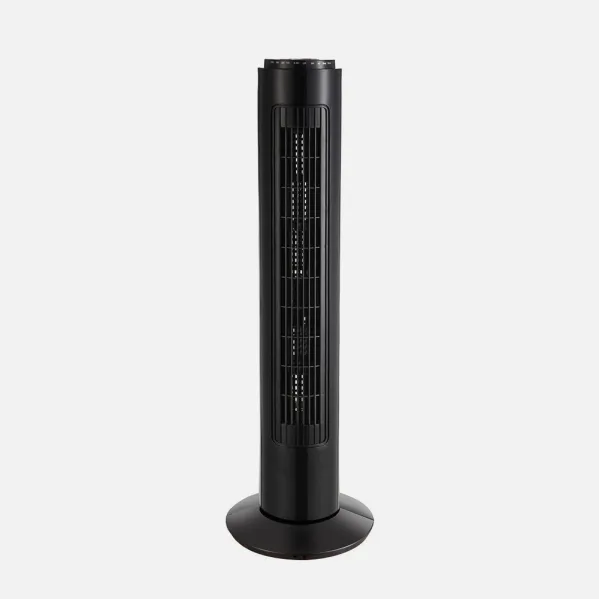Ventilador De Torre Picaro Negro 3vel 50w C/remoto Temporizador,fijo Y Rotatorio 74x22x22cm