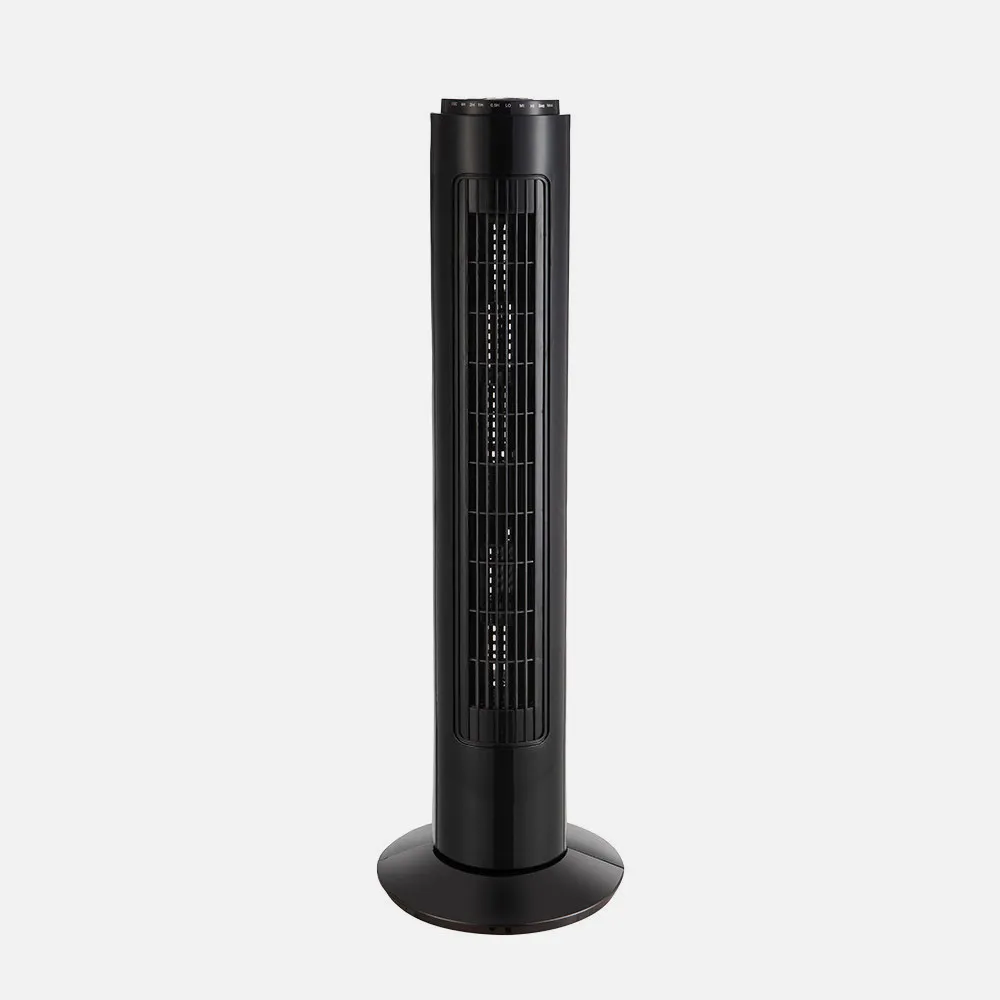 Ventilador De Torre Picaro Negro 3vel 50w C/remoto Temporizador,fijo Y Rotatorio 74x22x22cm
