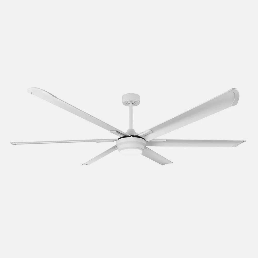 Ventilador Dc Marea 30w Blanco 6 Aspas Aluminio 198d 6vel. 3 Colores 3250lm Remoto,memoria,temporizador