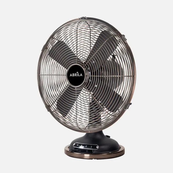 Fan Table lamp Capitolio Black/copper 37w 3speeds 4asp Fixed And Rotatory 42x35x27cm