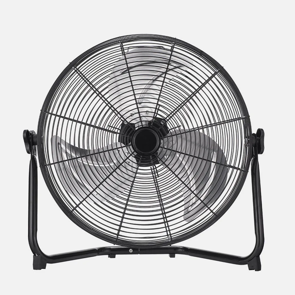 Ventilador Industrial Midas 120w Negro/cromo 55d  3 Velocidades,orientable 59x62x22 Cm