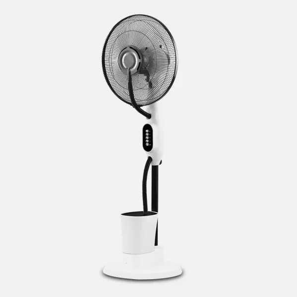Fan Humidifier Foot Iceberg White/black 80w 3speeds 3sails Nebulizer 125x43x38cm Tank  Waters 2,8l
