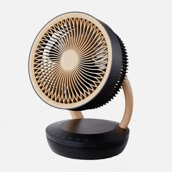 Ventilador Sobremesa Ruiseñor Negro/madera 45w 3vel 3asp Remoto,temporizador,tactil 35,7x25,5x19,3cm