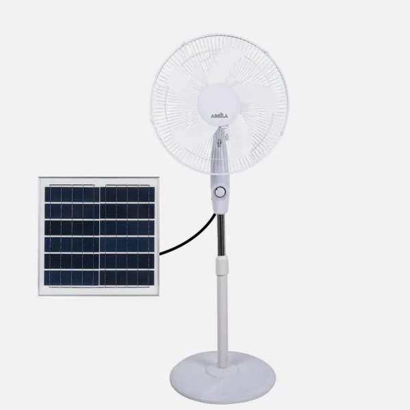Fan Of Foot Solar Frontera White 20w 3vel 5Fixed sails And Rotatory Battery Lithium Regx43x38cm