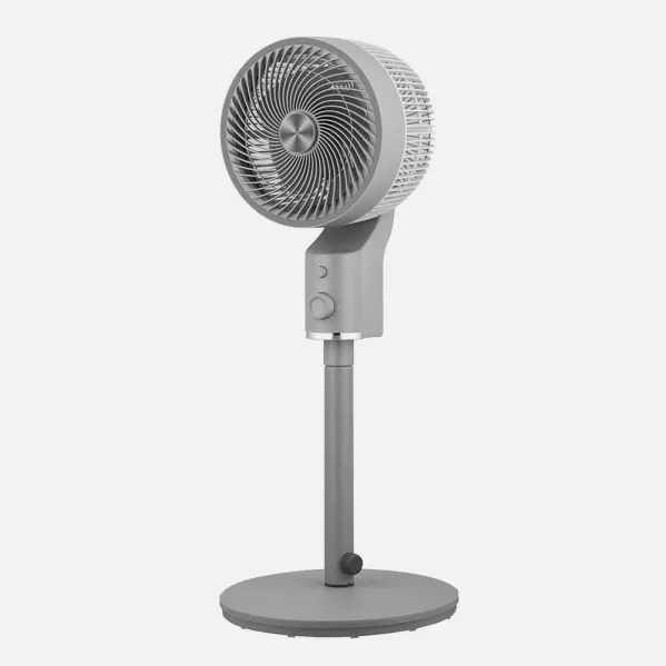 Fan Of Foot Talamo Grey/chrome 50w 3vel Regx33x33cm Oscillating Fixed And Rotatory