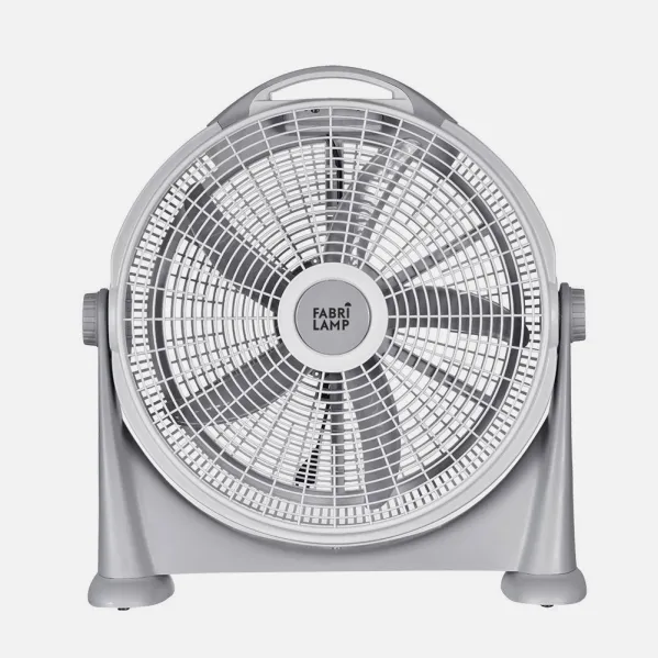 Ventilador Sobremesa Fresco Gris 120w 3 Vel. 5 Aspas Gris Orientable 62x58x16 Cm