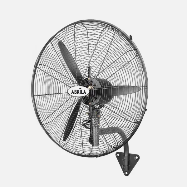 Fan Wall Indust.borrasca Black 3speeds 240w 3 Fixed Sails And Rotatory 80x71x30cm