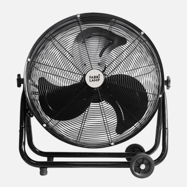 Industrial Fan Poniente 240w Black 85x86x41,5 Cm 3 Speeds Adjustable C/wheels