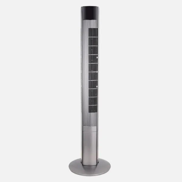 Ventilador De Torre Principe Plata 3vel 50w Remoto  Oscilante Temporizador 116x32x32cm