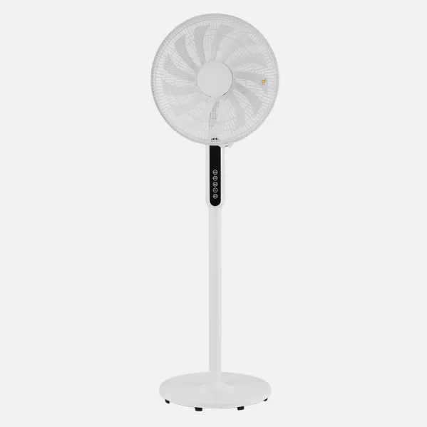 Fan Of Foot Torbellino White 3speeds 60w 13sails Regx41x41 Display Oscillating,remote,timer