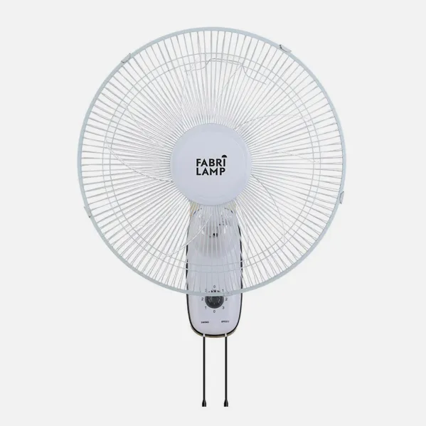Ventilador Pared Cudo Blanco 3 Vel. 45w  Oscilante 5 Aspas Transp. 53x43x30 Cm