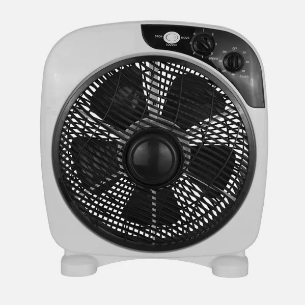 Ventilador Sobremesa Borja 45w Blanco/negro 3vel. 5 Aspas Temporizador 41x37,5x12,5cm