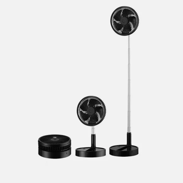 Ventilador DC Portatil Galan Negro 10w 3vel Bateria Regx20x20cm Plegable+remoto+temporizador