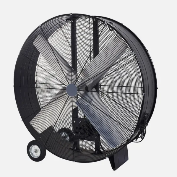 Industrial Fan Maximum 1000w Black 112d 2 Speeds C/wheels