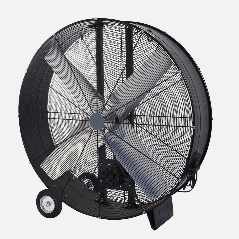 Ventilador Industrial Maximum 1000w Negro 112d 2 Velocidades C/ruedas