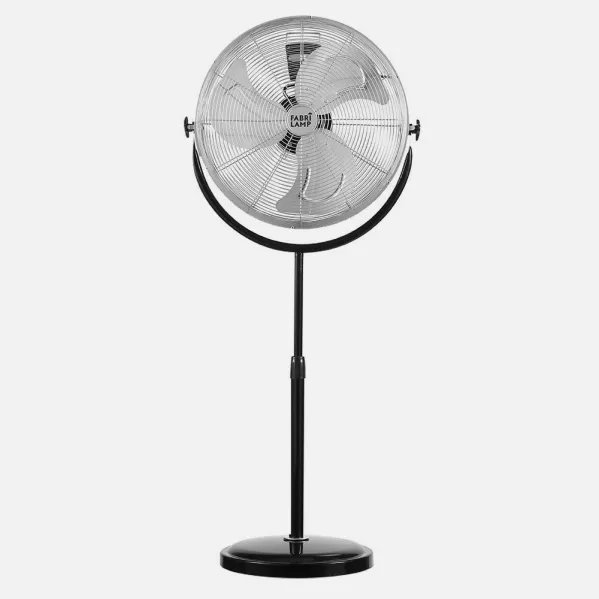 Ventilador De Pie Trascias 120w Negro Regx55x55 Cm  3 Velocidades Orientable