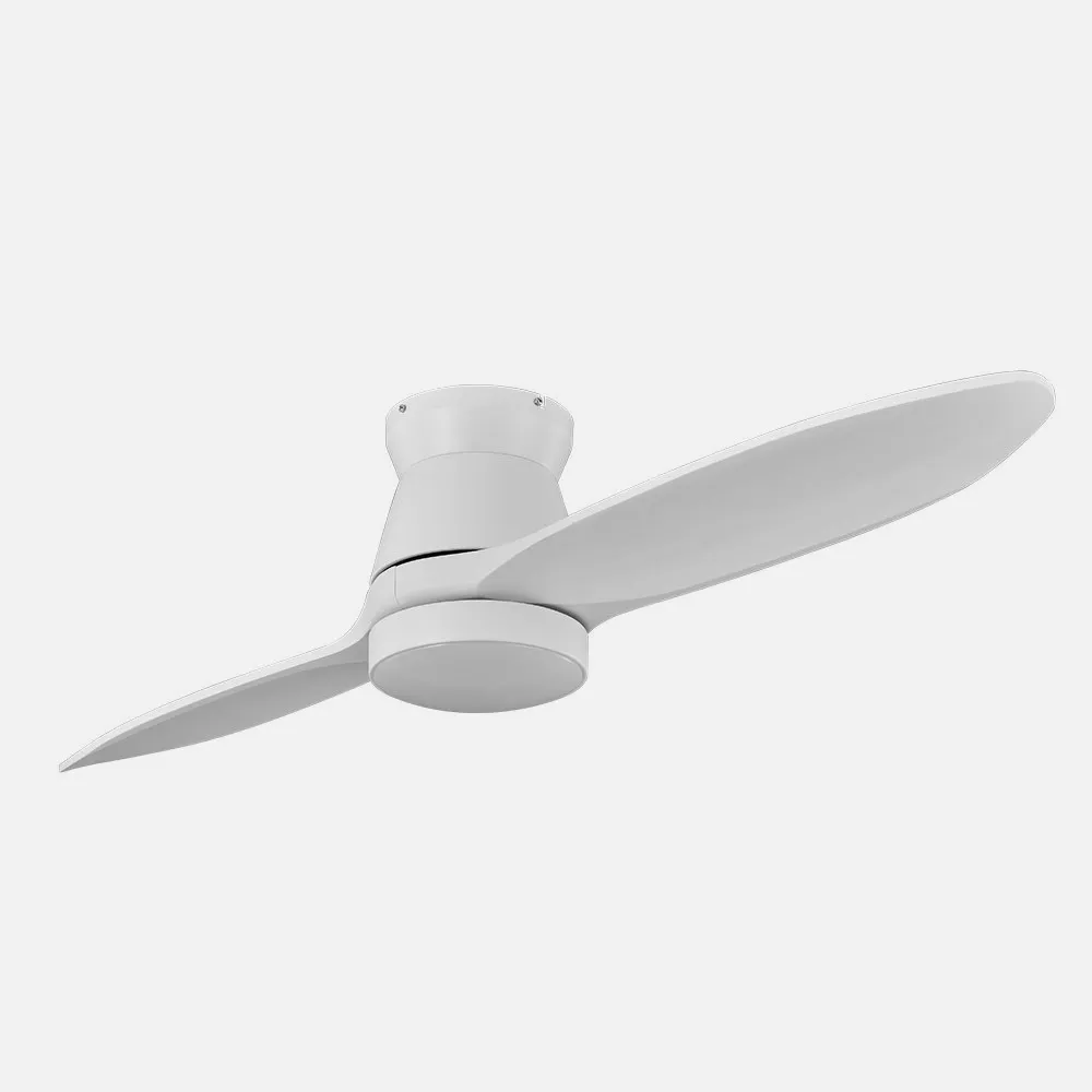 Ventilador Dc Nordic 24w 2400lm Blanco 2 Aspas 132d  3000k,4500k,6000k, Remoto+temporizador+memoria