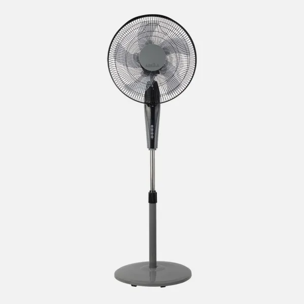 Fan Of Foot Borlon Black/grey 3 Vel.55w 5x2aspas Adjustable+ Remote+ Timer Regx43x40 Cm