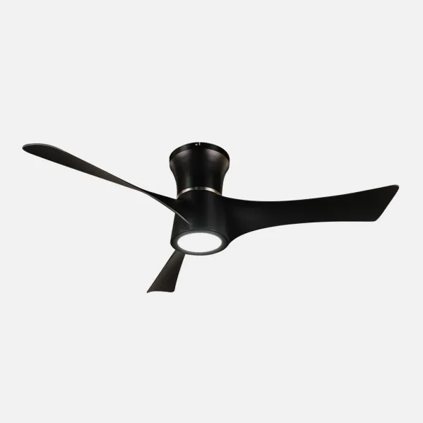 Ventilador Dc Tianas 18w Negro 3aspas 132d Regulable Intensidad 2250lm 3000k,4000k,6000k Remoto+temporizador+memoria