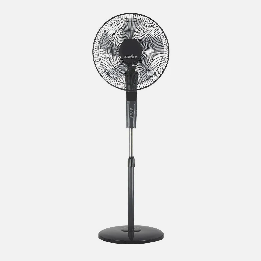 Ventilador De Pie Rayo Gris/negro 3 Vel.60w.5 Asp 43d C/ Remoto Y Temporizador 0,5h-7,5h