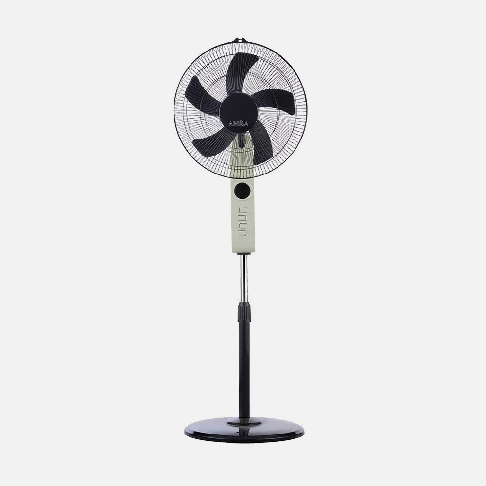 Ventilador De Pie Circus Beis/negro 3vel 45w Regx43x40cm Oscilante 5asp.c/ Remoto Y Temporizador
