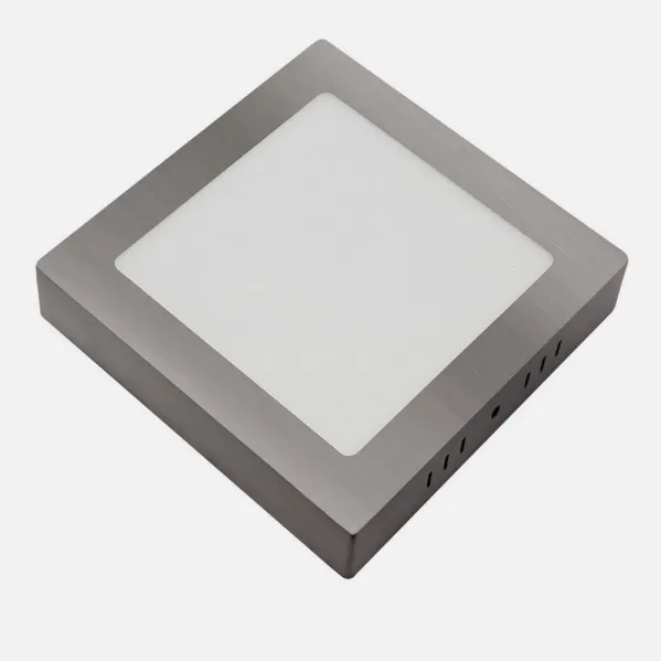 Downlight Surface Gabbro 12w 3000k-4000k-6500k Nickel 1080lm 3,5x17x17 Cm