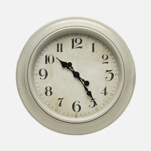 Wall Clock Lamba White 46d Retro Hands