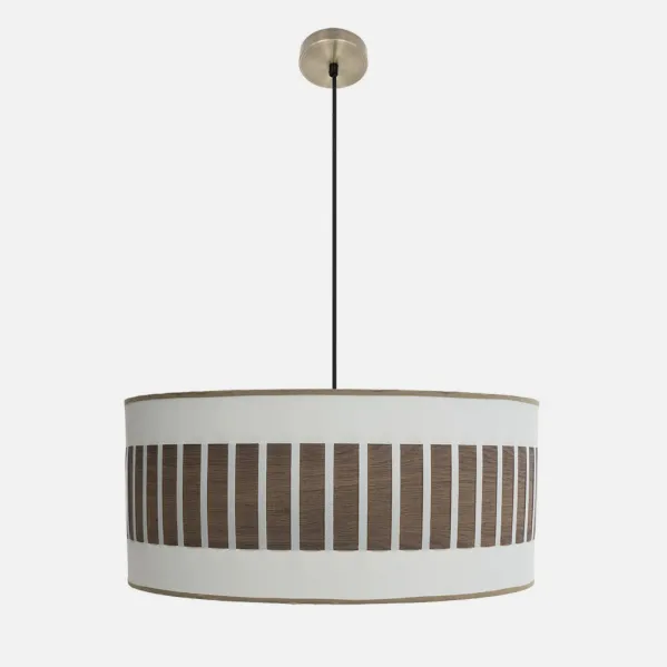 Blanco/Madera Oscura