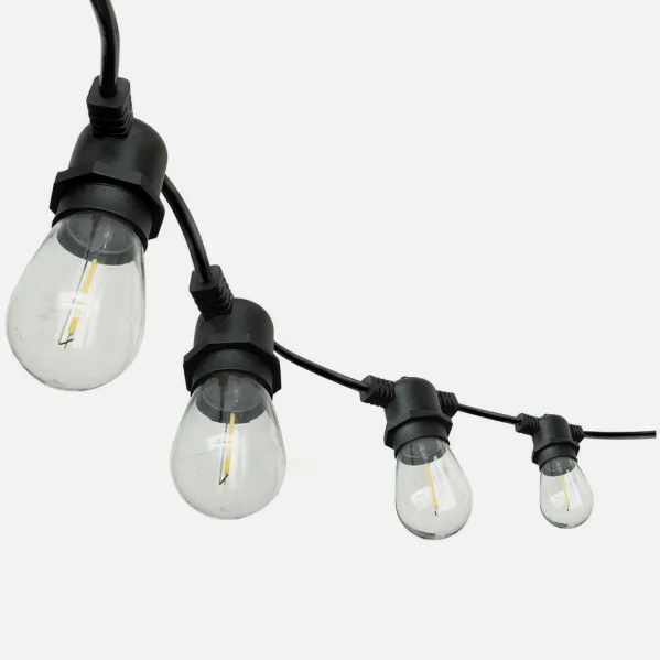 Guirnalda Luces Exterior Verbena 20m 30xe27led 30w 4000k Bombillas Reemplazables E Interconectable Ip44